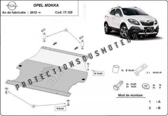 Cache sous moteur et de la boîte de vitesse Opel Mokka A