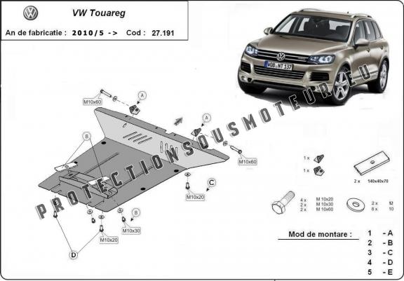 Cache Sous Moteur VW Touareg 7P