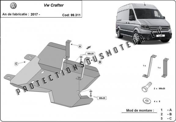 Cache de protection réservoir AdBlue Volkswagen Crafter / 18 L