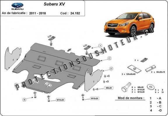 Cache sous moteur et de la radiateur  Subaru XV