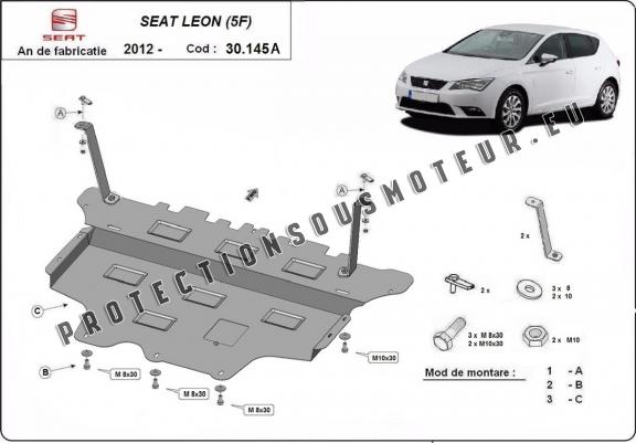 Cache sous moteur et de la boîte de vitesse Seat Leon Mk3 - Boîte de vitesse automatique 