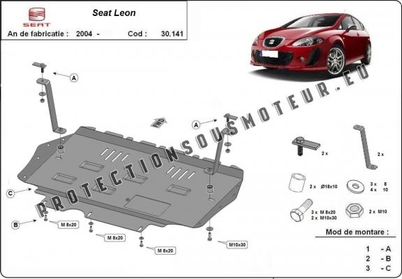 Cache sous moteur et de la boîte de vitesse Seat Leon Mk2