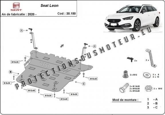 Cache sous moteur et de la boîte de vitesse Seat Leon Mk4