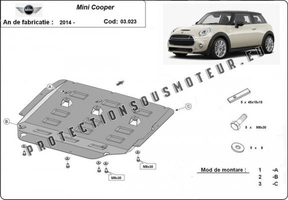 Cache sous moteur et de la boîte de vitesse Mini Cooper F55/56