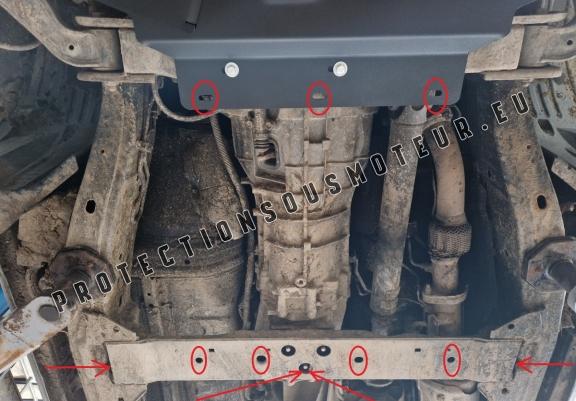 Cache de protection de la boîte de vitesse  Nissan Navara D40