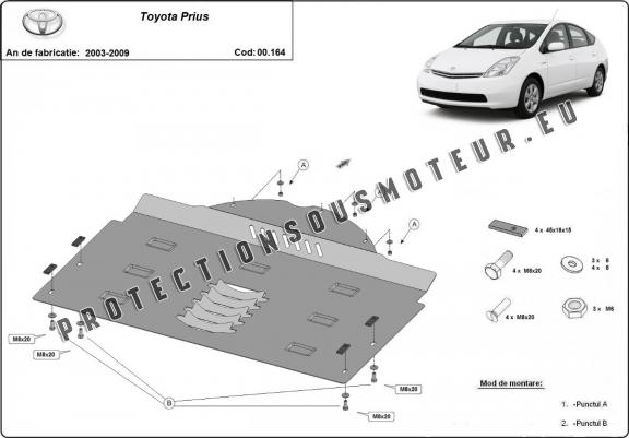 Protection convertisseur catalytique/cat lock Toyota Prius