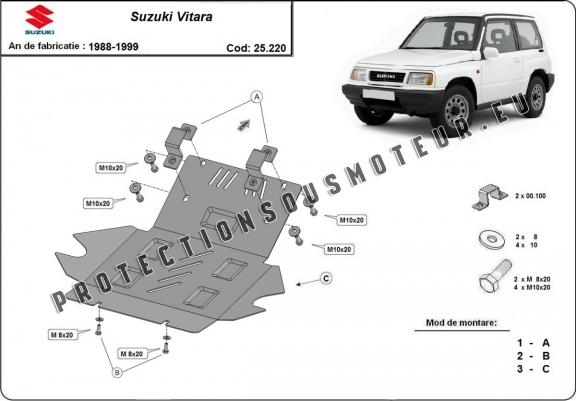 Cache sous moteur et de la radiateur Suzuki Vitara