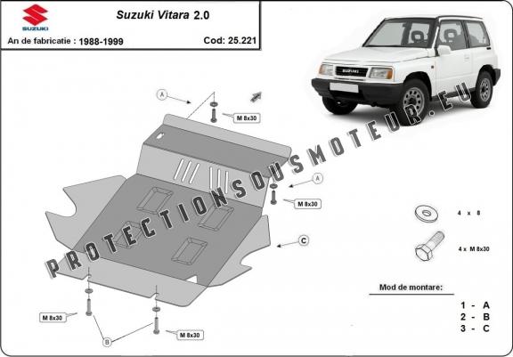 Cache sous moteur et de la radiateur Suzuki Vitara 2.0