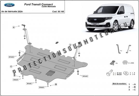 Cache sous moteur et de la boîte de vitesse Ford Transit Connect