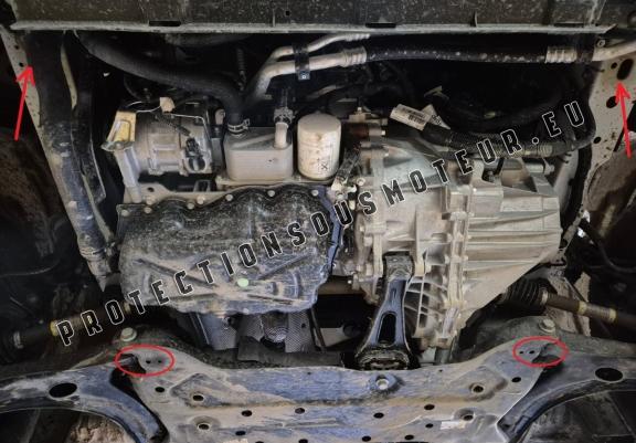 Cache sous moteur et de la boîte de vitesse en aluminium Ford Transit Custom - FWD