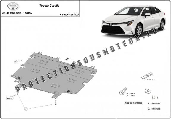 Cache sous moteur et de la boîte de vitesse Toyota Corolla- Aluminium  