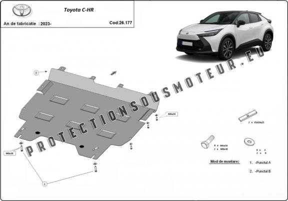 Cache sous moteur et de la boîte de vitesse Toyota C-HR