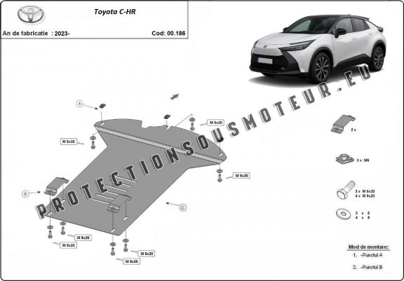 Protection convertisseur catalytique/cat lock Toyota C-HR