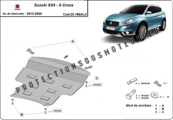 Aluminium cache sous moteur et de la boîte de vitesse Suzuki SX4 - S Cross