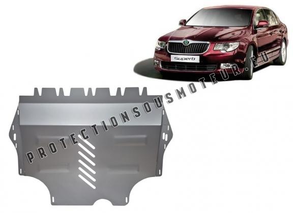 Cache sous moteur et de la boîte de vitesse en aluminium Skoda Superb II