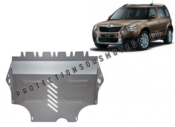 Cache sous moteur et de la boîte de vitesse en aluminium Skoda Yeti