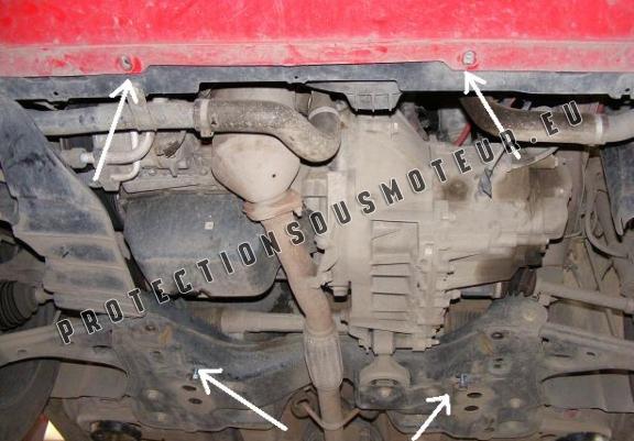 Cache sous moteur et de la boîte de vitesse Fiat Punto