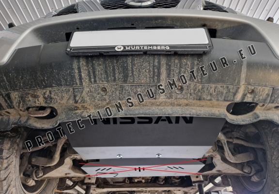 Cache de protection de radiateur Nissan Navara D40