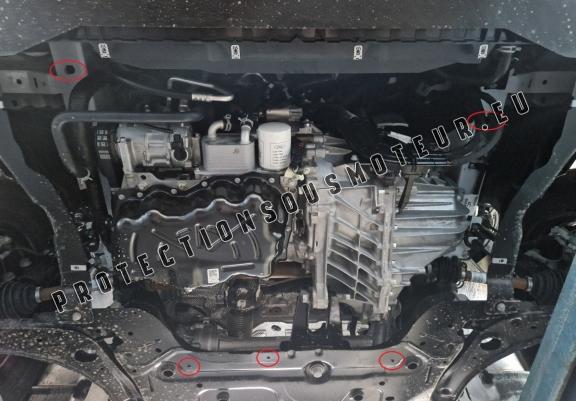 Acier galvanisé cache sous moteur et de la boîte de vitesse Volkswagen Transporter T7