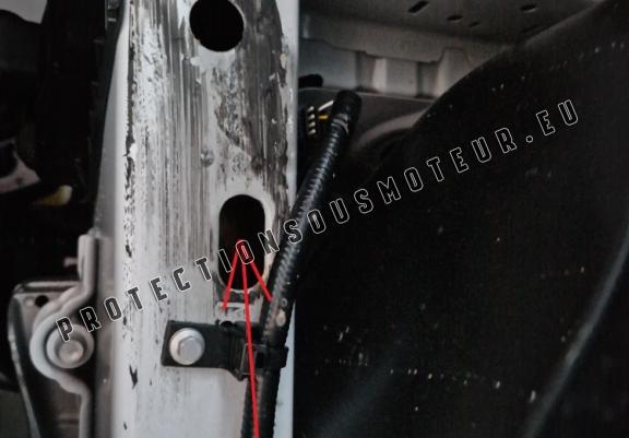 Acier galvanisé cache sous moteur et de la boîte de vitesse Volkswagen Transporter T7