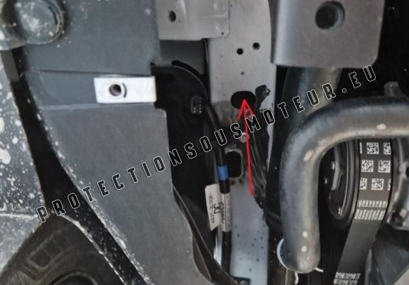 Acier galvanisé cache sous moteur et de la boîte de vitesse Volkswagen Transporter T7