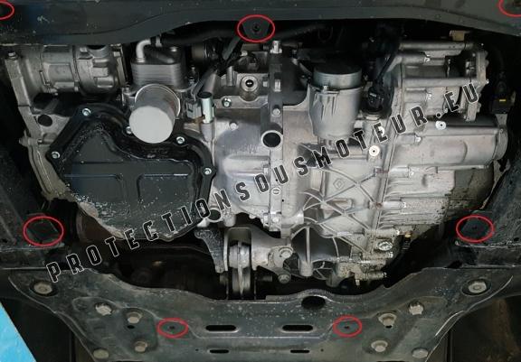 Cache sous moteur et de la boîte de vitesse en aluminium Mercedes EQT